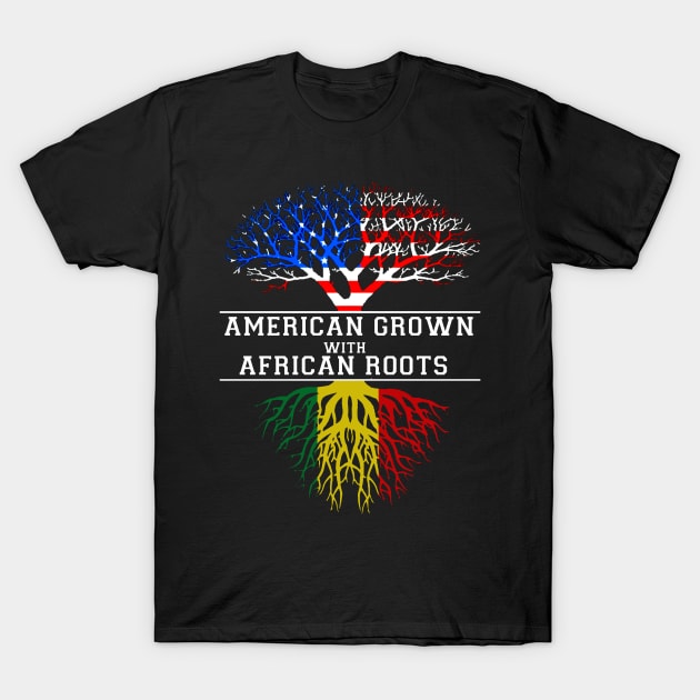 American Grown With African Roots Juneteenth T-Shirt by Phylis Lynn Spencer